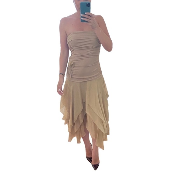 Jovani Dresses & Skirts - Jovani Nude Cocktail Dress Beige